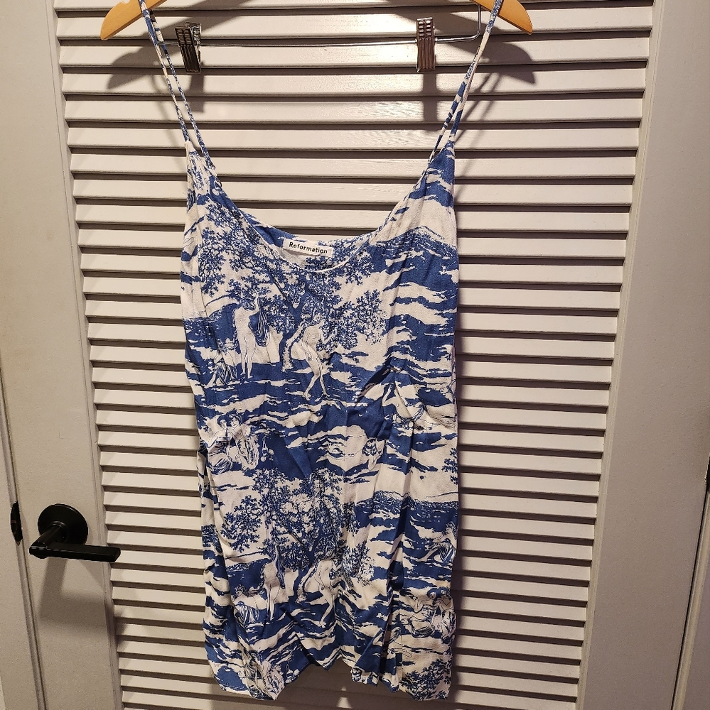 Reformation short slip dress